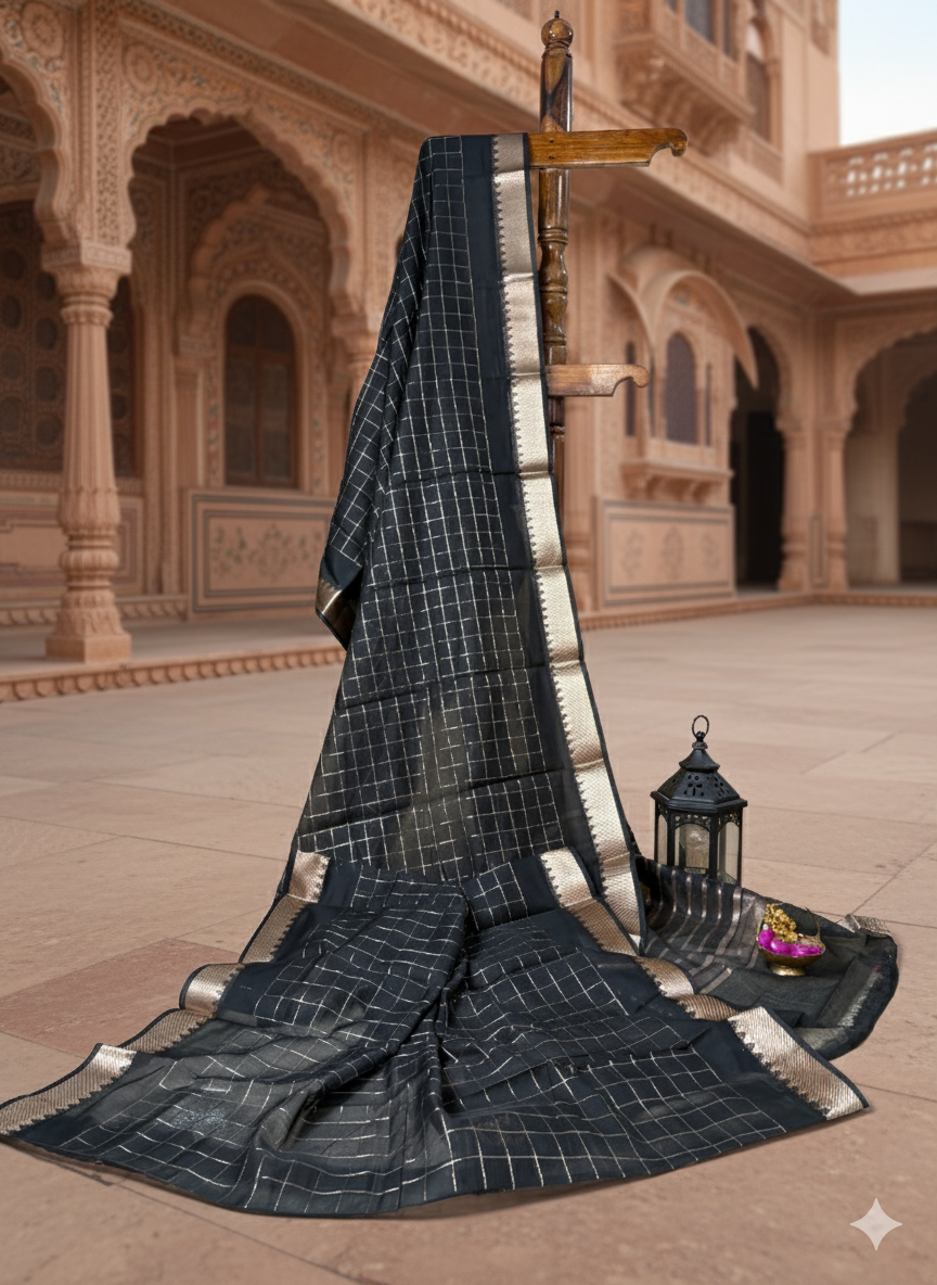 Black Rekha Saree