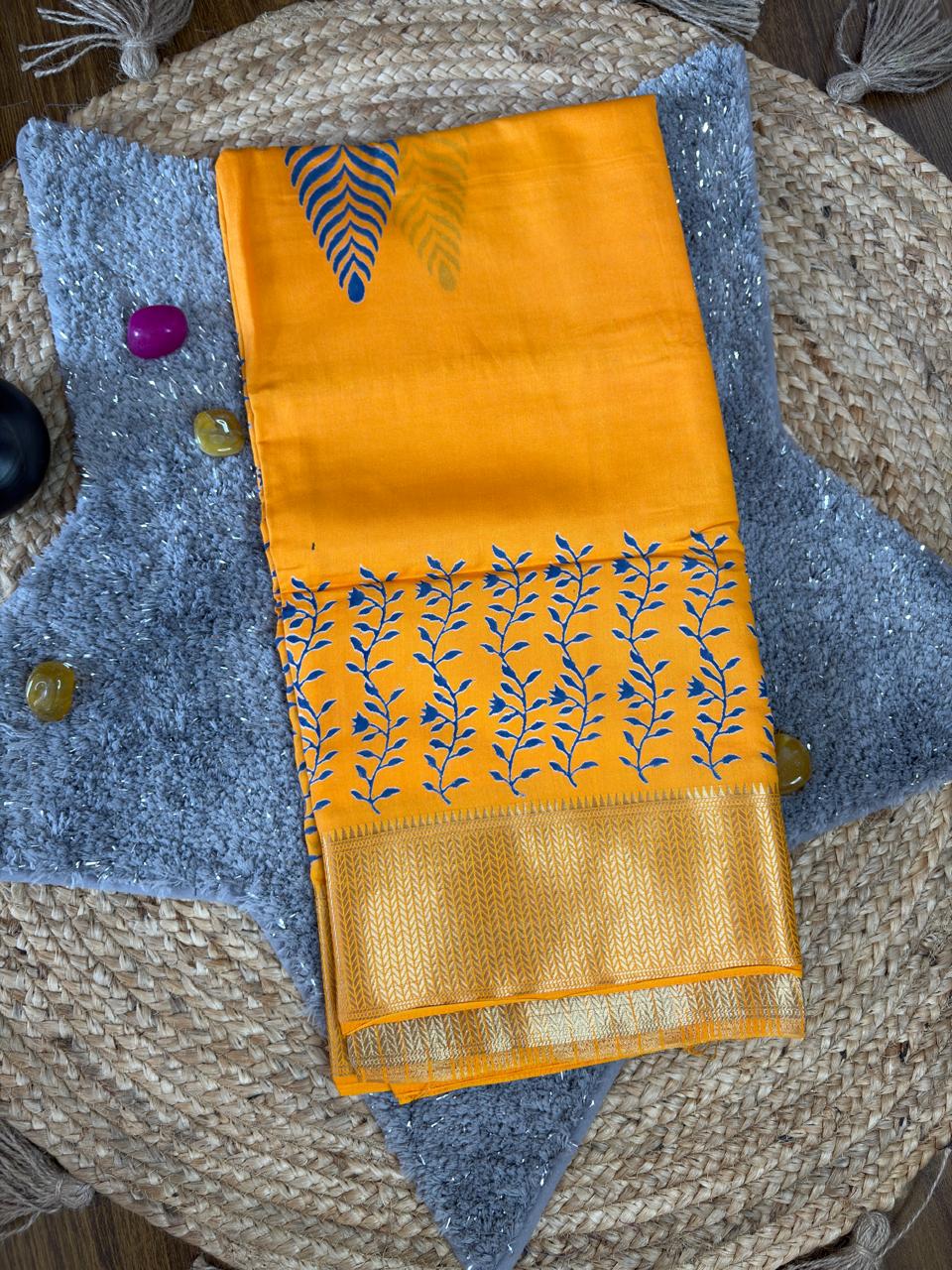 Bliss & Comfort Yellow Saree